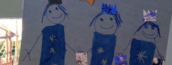Obrázky namalovaly děti z tříd Květinek a Sluníček